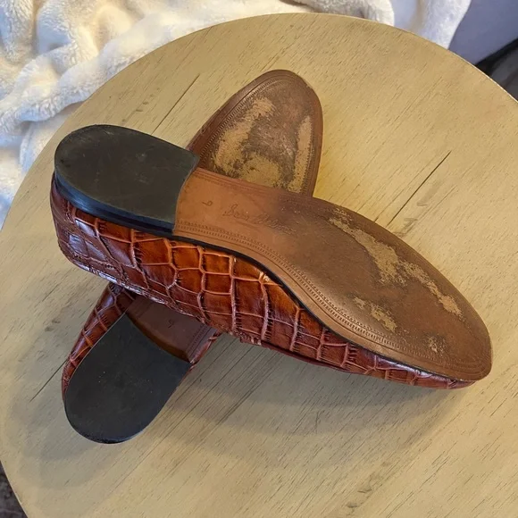 Sam Edelman Women’s Loraine Bit Loafer - Cognac Croc Leather - Size 9 - Picture 6 of 10